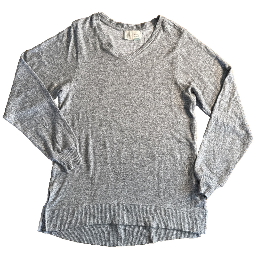 Anthropologie Saturday/Sunday Gray Sweater Size XXS Oversized Tunic Normcore